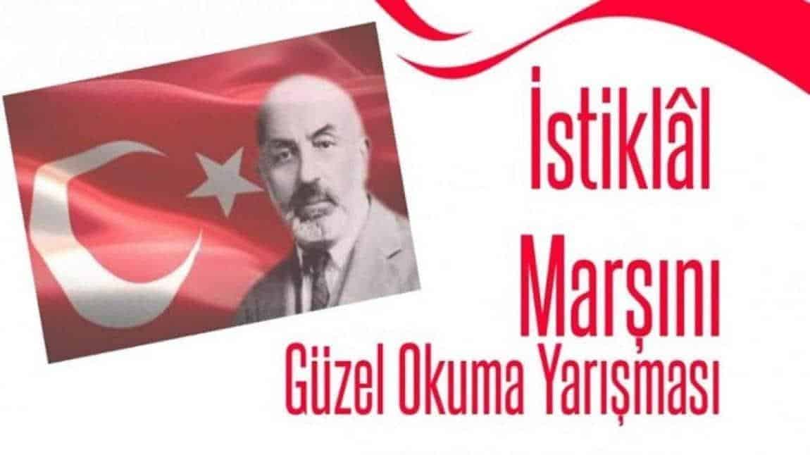 OKULUMUZDA 'İSTİKLAL MARŞI'NI GÜZEL OKUMA' YARIŞMASI YAPILDI